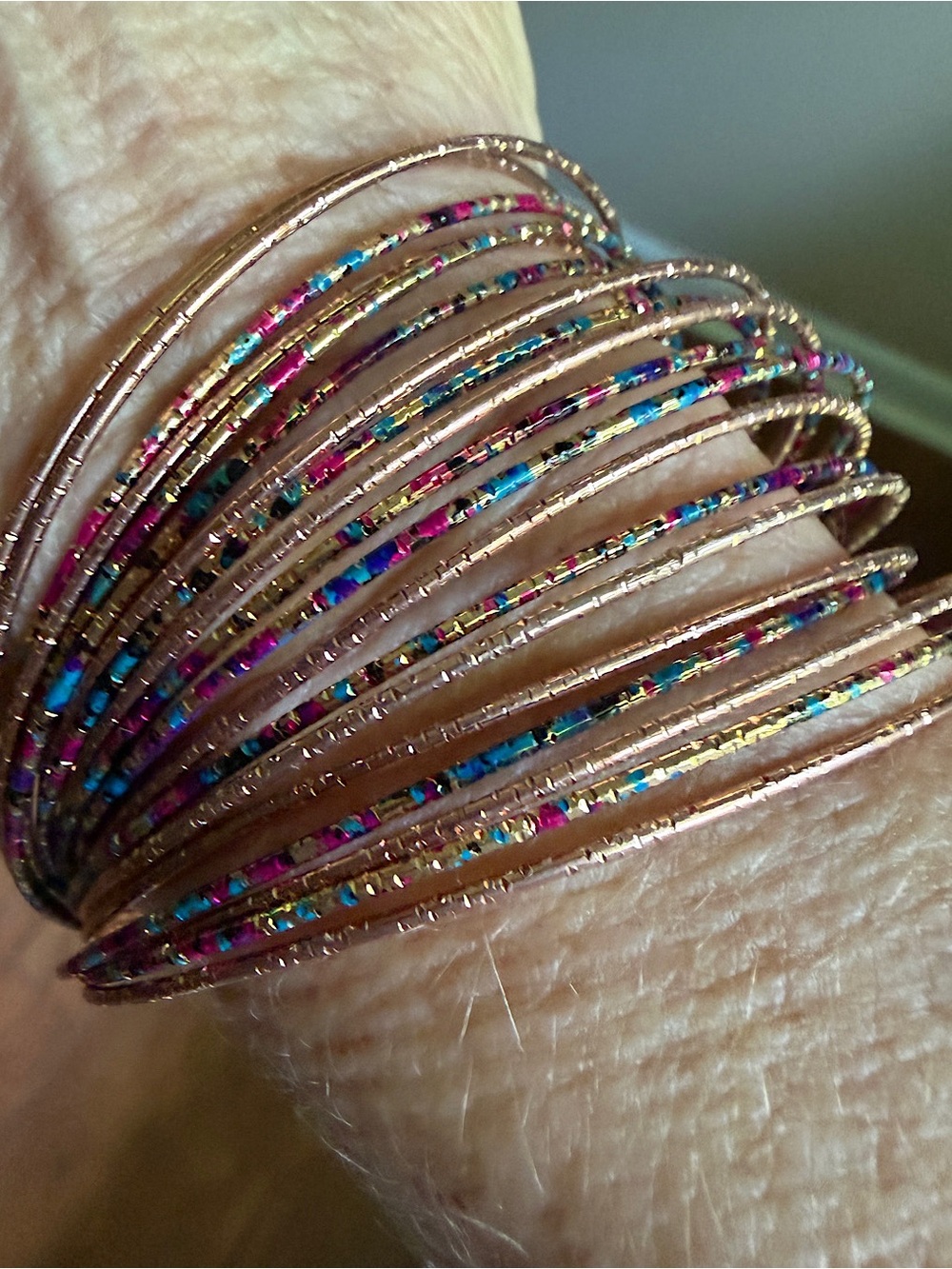 Multicolor Bangle Bracelet Set